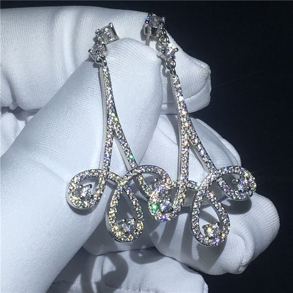 fine jewelry drop earring 925 sterling silver pave setting diamond cz engagement wedding dangle earrings for women bridal gift, Golden;silver
fine jewelry drop earring 925 sterling silver pave setting diamond cz engagement wedding dangle earrings for women bridal gift, Golden;silver