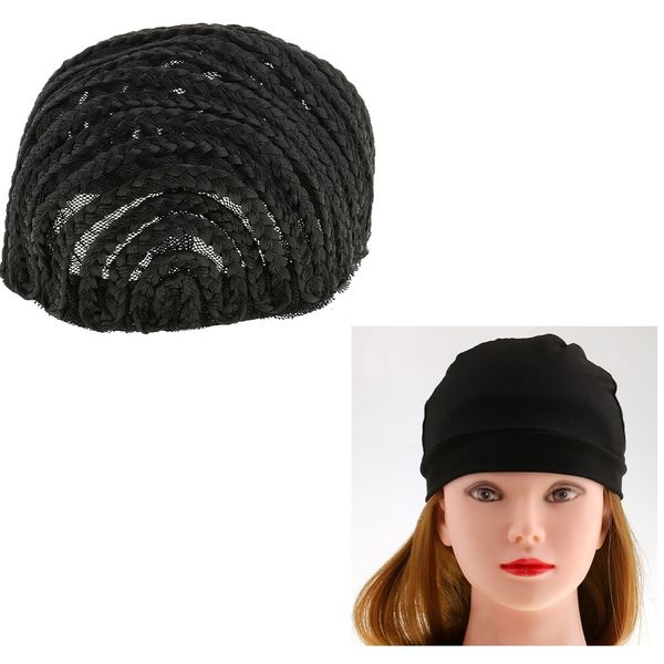 2x cornrow wig cap for making wigs adjustable braided wig weaving lace cap 
2x cornrow wig cap for making wigs adjustable braided wig weaving lace cap