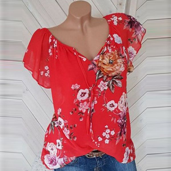 casual summer chiffon fashion womens short sleeve floral print summer tee casual blouse s-5xl shirts blouse plus size, White
casual summer chiffon fashion womens short sleeve floral print summer tee casual blouse s-5xl shirts blouse plus size, White