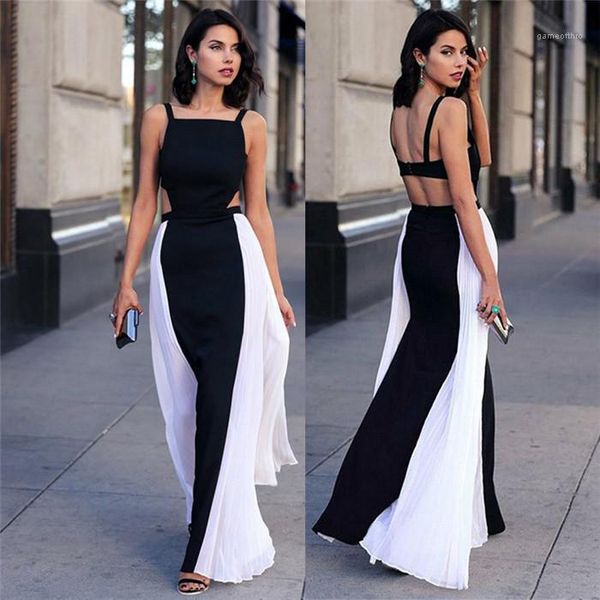 backless dresses hit color summer casual women dresses single-breasted bra style luxury ladies dresses spaghetti strap, Black;gray
backless dresses hit color summer casual women dresses single-breasted bra style luxury ladies dresses spaghetti strap, Black;gray