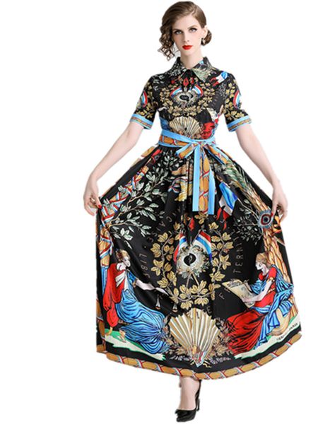 женщины королевский двор печати шнуровка длинные платья vestidos 2019 лето высокого класса бренд дизайнер женщины взлетно-посадочной полосы, Black;pink
женщины королевский двор печати шнуровка длинные платья vestidos 2019 лето высокого класса бренд дизайнер женщины взлетно-посадочной полосы, Black;pink