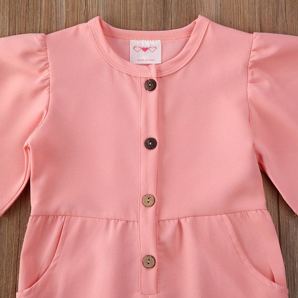 kids baby girl buttons romper flared short sleeve jumpsuit toddler overalls pink color clothes, Blue
kids baby girl buttons romper flared short sleeve jumpsuit toddler overalls pink color clothes, Blue