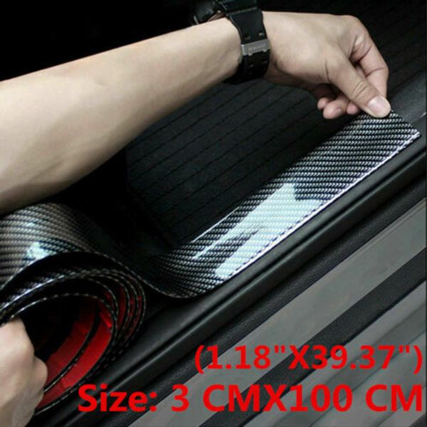 3cm x 100cm car carbon fiber sticker door plate cover anti scratch accessory uk, Blue
3cm x 100cm car carbon fiber sticker door plate cover anti scratch accessory uk, Blue
