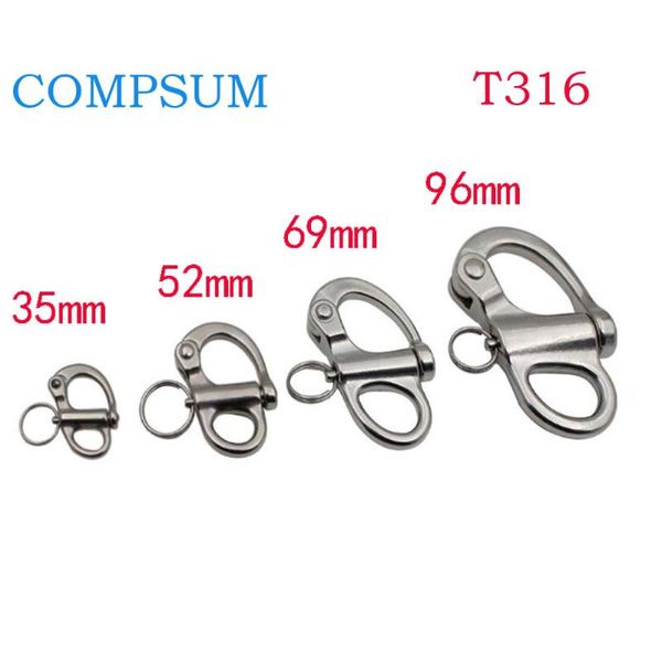 t316 stainless steel spring shackle snap shackle self-locking rigging release boat anchor chain
t316 stainless steel spring shackle snap shackle self-locking rigging release boat anchor chain