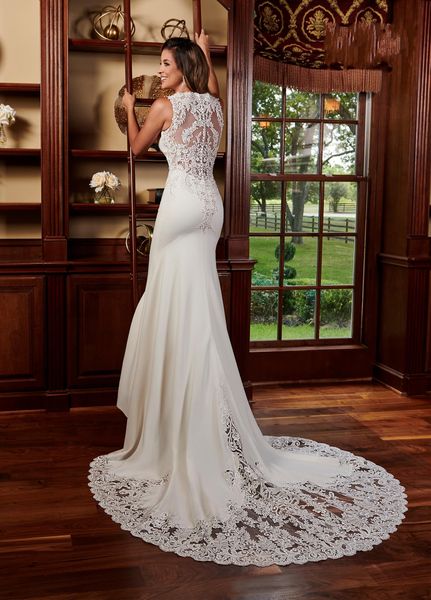 2020 fabulous lace wedding dresses new arrival see though back lace applique beaded waist line jewel hollow back robes de mariée party gowns, White
2020 fabulous lace wedding dresses new arrival see though back lace applique beaded waist line jewel hollow back robes de mariée party gowns, White