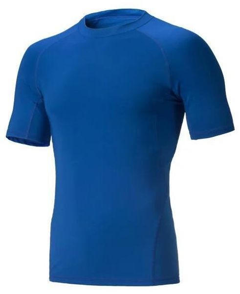 2019 men's tight clothes running short-sleeved quick-drying t-shirt 342, Black;blue
2019 men's tight clothes running short-sleeved quick-drying t-shirt 342, Black;blue