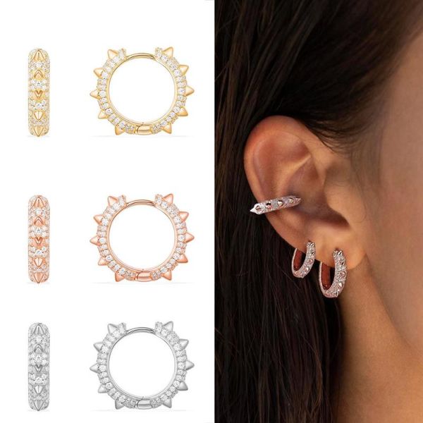 godki spike hoop earrings for women wedding cubic zirconia dubai bridal earrings costume jewelry 2020 summer party, Golden;silver
godki spike hoop earrings for women wedding cubic zirconia dubai bridal earrings costume jewelry 2020 summer party, Golden;silver