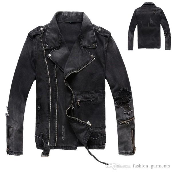 brand new b mens designer jackets ripped denim jackets zippers streetwear distressed motorcycle biker jeans designer jacket, Black;brown
brand new b mens designer jackets ripped denim jackets zippers streetwear distressed motorcycle biker jeans designer jacket, Black;brown