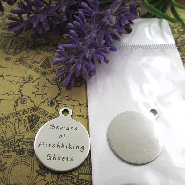 40pcs--"beware of hitchhiking ghosts"stainless steel charms more style for choosing diy charms pendants for necklace, Bronze;silver
40pcs--"beware of hitchhiking ghosts"stainless steel charms more style for choosing diy charms pendants for necklace, Bronze;silver