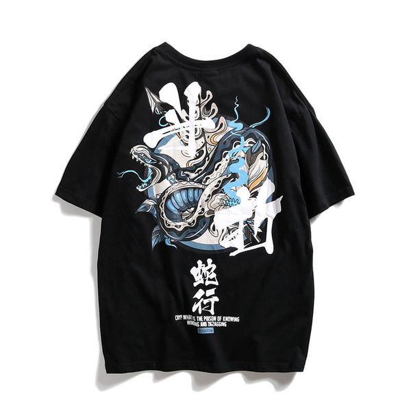 2020 men japanese style oversize tshirts streetwear samurai print short sleeve harajuku t shirts hip hop cotton tees, White;black
2020 men japanese style oversize tshirts streetwear samurai print short sleeve harajuku t shirts hip hop cotton tees, White;black