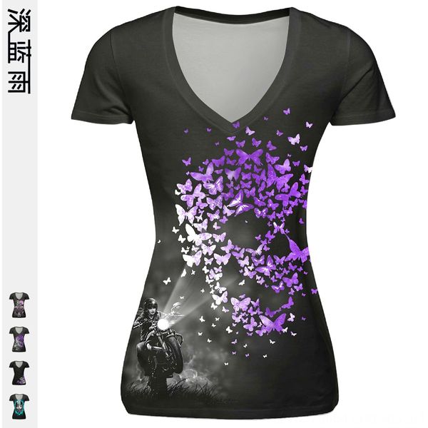 2020 skull red lip digital printing base t- digital shirt shirt slim large size sports v-neck t-shirt, White
2020 skull red lip digital printing base t- digital shirt shirt slim large size sports v-neck t-shirt, White