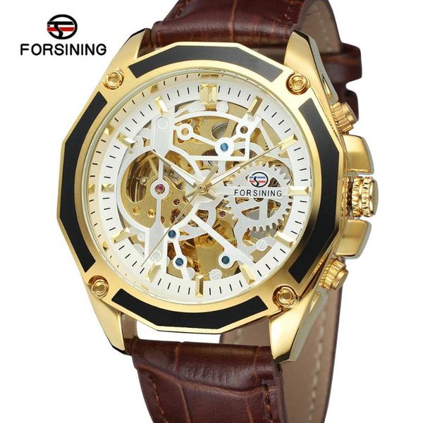 hollow gear skeleton automatic mechanical watch wristwatch for men leather band classic male clock, Slivery;brown
hollow gear skeleton automatic mechanical watch wristwatch for men leather band classic male clock, Slivery;brown