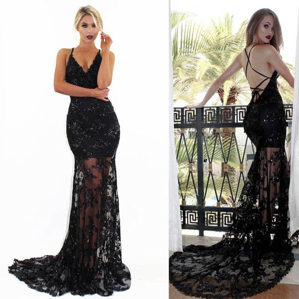 backlakegirls new lace deep v neck eveing dresses sleeveless open back mermaid women dress for formal party, White;black
backlakegirls new lace deep v neck eveing dresses sleeveless open back mermaid women dress for formal party, White;black