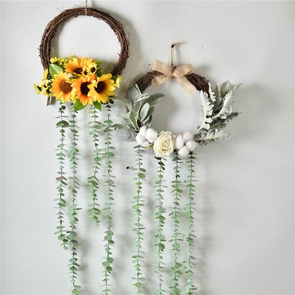 cilected nordic flower wreath for door decoration leaf plant tassel artificial flower wall hanging decorative fake silk
cilected nordic flower wreath for door decoration leaf plant tassel artificial flower wall hanging decorative fake silk
