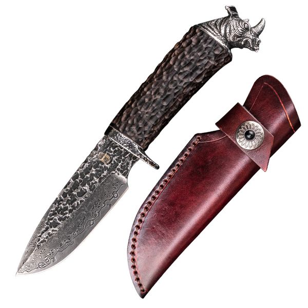 hight quality damacus steel fixed blade rhino horn ebony handle knife tactical survival straight knives hunting pocket knife lether case
hight quality damacus steel fixed blade rhino horn ebony handle knife tactical survival straight knives hunting pocket knife lether case
