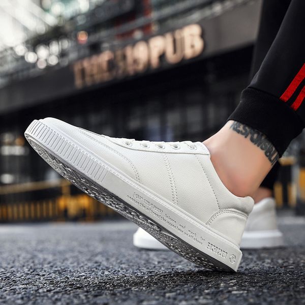 new four seasons shoes casual and versatile leather white shoes fashion trend classic low men's, Black
new four seasons shoes casual and versatile leather white shoes fashion trend classic low men's, Black
