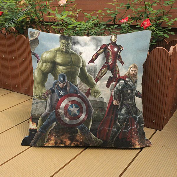 alliance cushion cover iron man thor hulk black widow eagle eye sofa decorative pillow cases
alliance cushion cover iron man thor hulk black widow eagle eye sofa decorative pillow cases