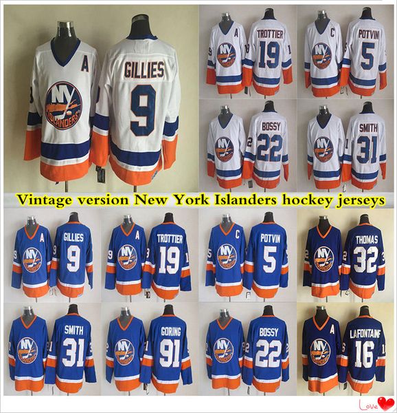 new york islanders vintage version jerseys 9 gillies 19 trottier 5 potvin 22 bossy 31 smith 16 lafontaine ccm hockey jersey, Black;red
new york islanders vintage version jerseys 9 gillies 19 trottier 5 potvin 22 bossy 31 smith 16 lafontaine ccm hockey jersey, Black;red