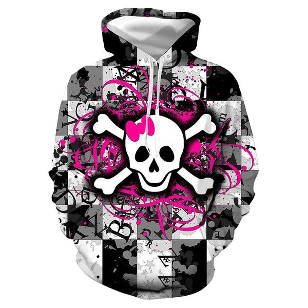 Halloween Skull Mens Hoodies Designer Loose Long Sleeve Hooded Contrast Color Couples Sweatshirts Fashion 3D Printed Mens Clothing
Halloween Skull Mens Hoodies Designer Loose Long Sleeve Hooded Contrast Color Couples Sweatshirts Fashion 3D Printed Mens Clothing