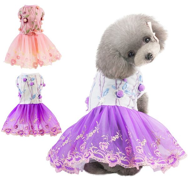 dog lace clothes spring summer dress with embroidery puppy party dress roupa cachorro for small and medium dogs
dog lace clothes spring summer dress with embroidery puppy party dress roupa cachorro for small and medium dogs