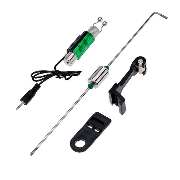 fishing bite alarm hanger swinger illuminated fishing rod line roller rods hook indicator tackle swinger led light bite alarm