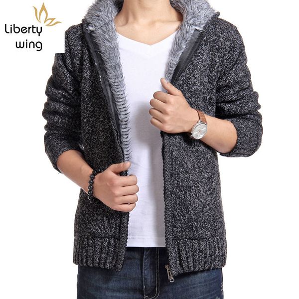 winter man sweater casual mens cardigan british thick fur lining warm fleece 0uterwear brand new male hooded sweaters, White;black
winter man sweater casual mens cardigan british thick fur lining warm fleece 0uterwear brand new male hooded sweaters, White;black