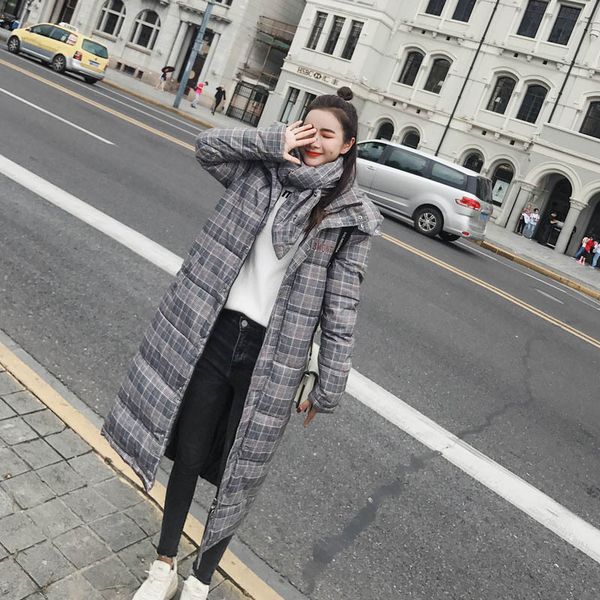 winter down cotton jackets long sleeve hooded plaid thick warm down women coat korean slim long parka coat female 2019 new, Black
winter down cotton jackets long sleeve hooded plaid thick warm down women coat korean slim long parka coat female 2019 new, Black