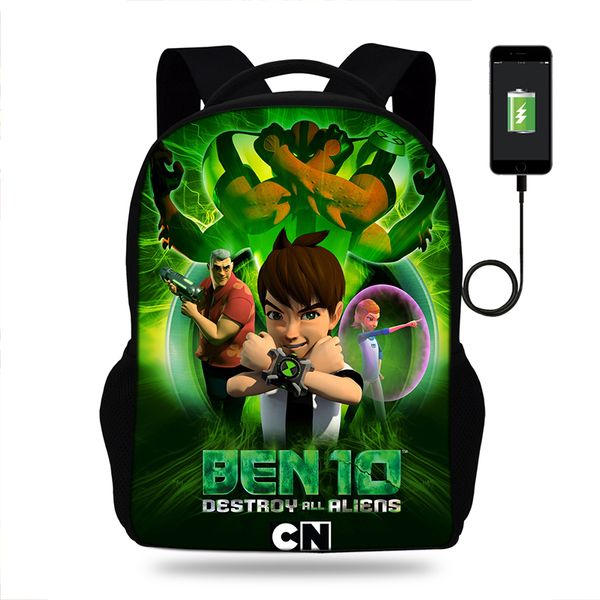 cartoon ben 10 print school bags for teen boys girls children's backpack usb charging schoolbag students book bag 2018
cartoon ben 10 print school bags for teen boys girls children's backpack usb charging schoolbag students book bag 2018