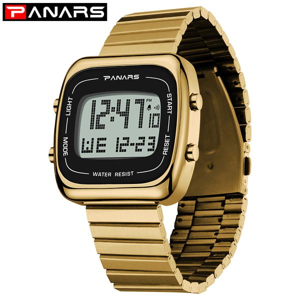 panars watch men sport digital watches chronograph waterproof watch stainless business wristwatches male clock relogio masculino, Slivery;brown 
panars watch men sport digital watches chronograph waterproof watch stainless business wristwatches male clock relogio masculino, Slivery;brown