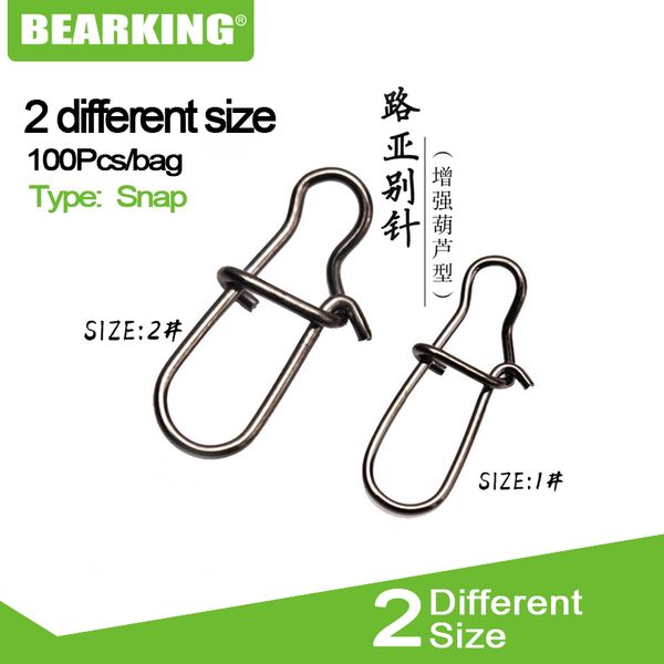 100pcs/lot bearking nice snap fishing barrel swivel safety snaps hooks fishhook fishing tackle box accessory tool lures
100pcs/lot bearking nice snap fishing barrel swivel safety snaps hooks fishhook fishing tackle box accessory tool lures