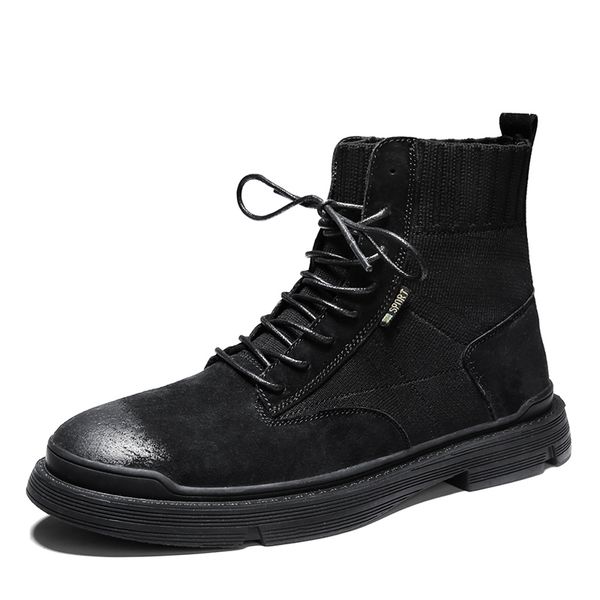 genuine leather men boots winter waterproof ankle boots riding outdoor working snow men shoes %a1928, Black
genuine leather men boots winter waterproof ankle boots riding outdoor working snow men shoes %a1928, Black