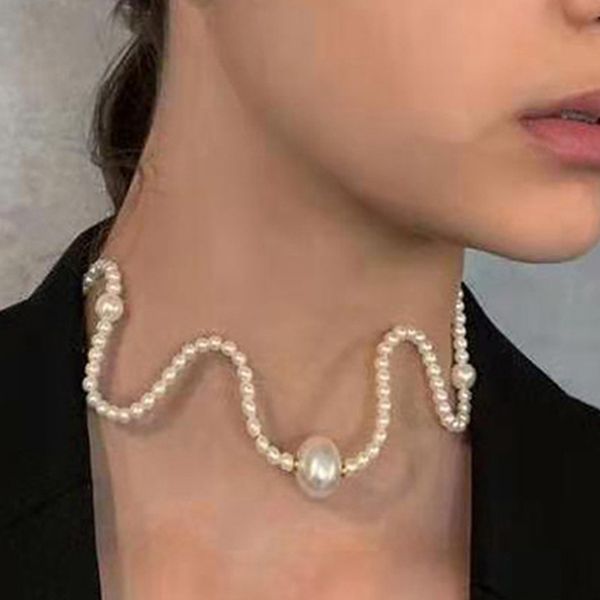 personality wavy white pearl short necklace bohemian irregular ladies naszyjnik party wedding birthday gift for friends jewelry, Silver
personality wavy white pearl short necklace bohemian irregular ladies naszyjnik party wedding birthday gift for friends jewelry, Silver