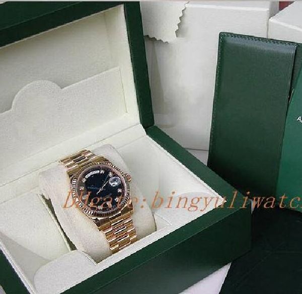 factory sales 2813 men automatic movement 41mm 18k yellow gold black diamond dial day-date presi dent model #118238 with original box diving, Slivery;brown
factory sales 2813 men automatic movement 41mm 18k yellow gold black diamond dial day-date presi dent model #118238 with original box diving, Slivery;brown