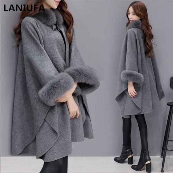2019 autumn winter women coat wide lapel loose warm outwear female casual jumper ladies loose coat women cloak wool coat mujer y190926, Black
2019 autumn winter women coat wide lapel loose warm outwear female casual jumper ladies loose coat women cloak wool coat mujer y190926, Black