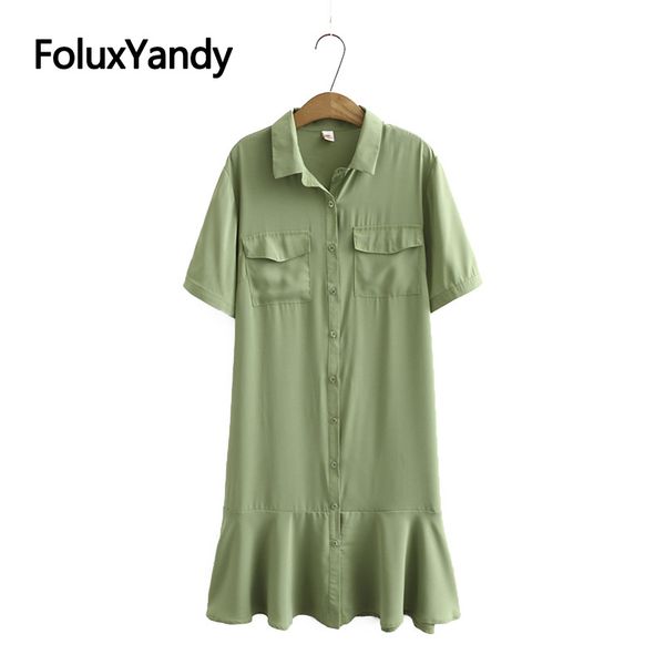 solid casual dress women vestidos plus size xxxl 5xl turn-down collar pockets short sleeve summer trumpet dress kkfy4654, White;black 
solid casual dress women vestidos plus size xxxl 5xl turn-down collar pockets short sleeve summer trumpet dress kkfy4654, White;black