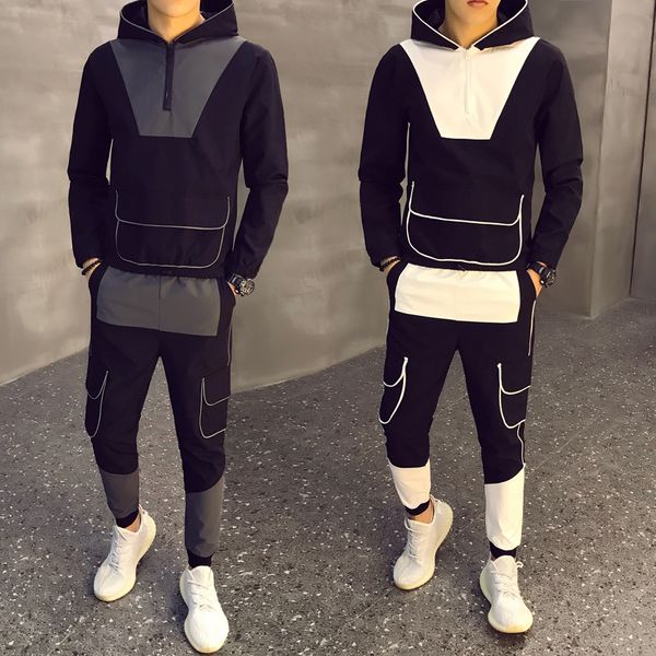 2020 men's selling contrast contrast set camo jacket + pants 2-piece sportswear hoodie sweatshirt and pants set xl 3xl, Gray
2020 men's selling contrast contrast set camo jacket + pants 2-piece sportswear hoodie sweatshirt and pants set xl 3xl, Gray