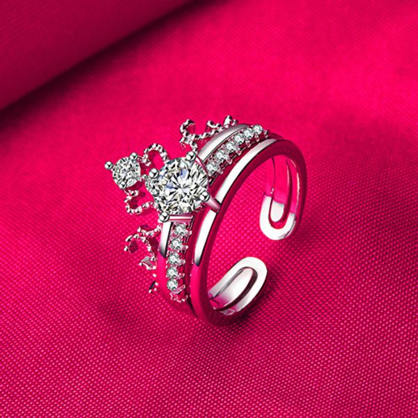 shake the same two-in-one crown ring, a multi-wearing open couple ring micro-zircon temperament jewelry, Golden;silver
shake the same two-in-one crown ring, a multi-wearing open couple ring micro-zircon temperament jewelry, Golden;silver