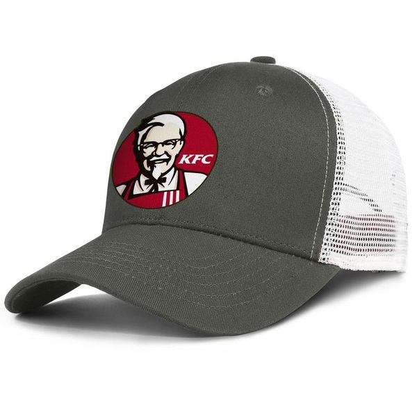 kfc logo mens and womens adjustable trucker meshcap cool blank personalized original baseballhats lemon lime kfc 7up kfc font kentucky, Blue;gray