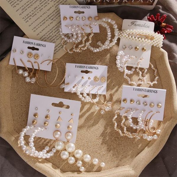 iparam fashion imitation pearl brinco earring set for women's vintage golden hair clip pearl dangle earrings boho gift set uuemm, Black
iparam fashion imitation pearl brinco earring set for women's vintage golden hair clip pearl dangle earrings boho gift set uuemm, Black