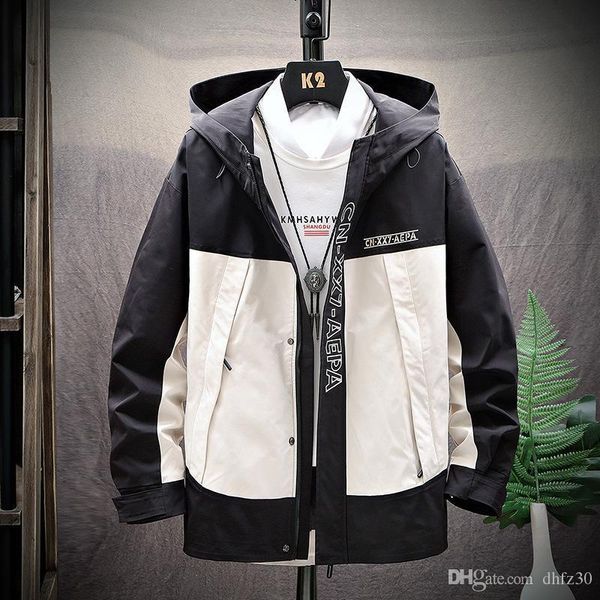 mens designer tooling coat tide brand student loose hoodie jacket fashion casual all-match clothes, Black;brown 
mens designer tooling coat tide brand student loose hoodie jacket fashion casual all-match clothes, Black;brown