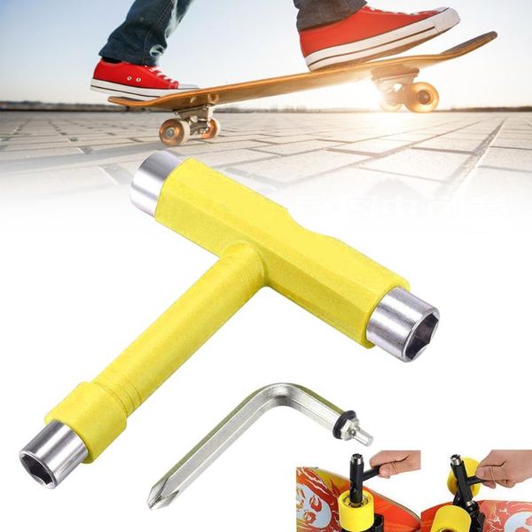 t wrench spanner tool multi-function skateboard wrench for roller skate skateboard ali88