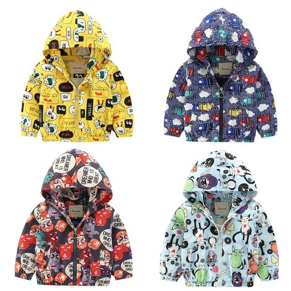 2019 new children's jacket casual cartoon printing boy and girl kid windbreaker baby long sleeve coat baby girl clothes, Black
2019 new children's jacket casual cartoon printing boy and girl kid windbreaker baby long sleeve coat baby girl clothes, Black