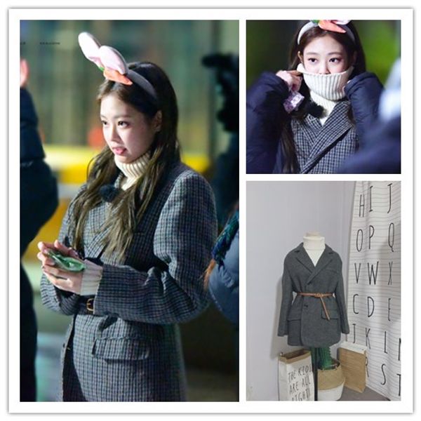 kpop blackpink jennie same fashion women winter thicken plush lapel jacket coat lady gray loose cardigan houndstooth woolen coat, Black
kpop blackpink jennie same fashion women winter thicken plush lapel jacket coat lady gray loose cardigan houndstooth woolen coat, Black