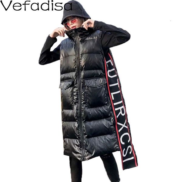 vefadisa letter printed hooded vest woman 2019 winter sleeveless straight coat zippers pockets vest coat black hip hop qyf1225, Black;white
vefadisa letter printed hooded vest woman 2019 winter sleeveless straight coat zippers pockets vest coat black hip hop qyf1225, Black;white