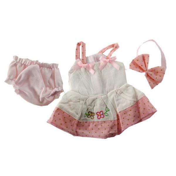 3 pieces mini braces dress underpants suit pink for 10-11inch reborn doll diy making
3 pieces mini braces dress underpants suit pink for 10-11inch reborn doll diy making