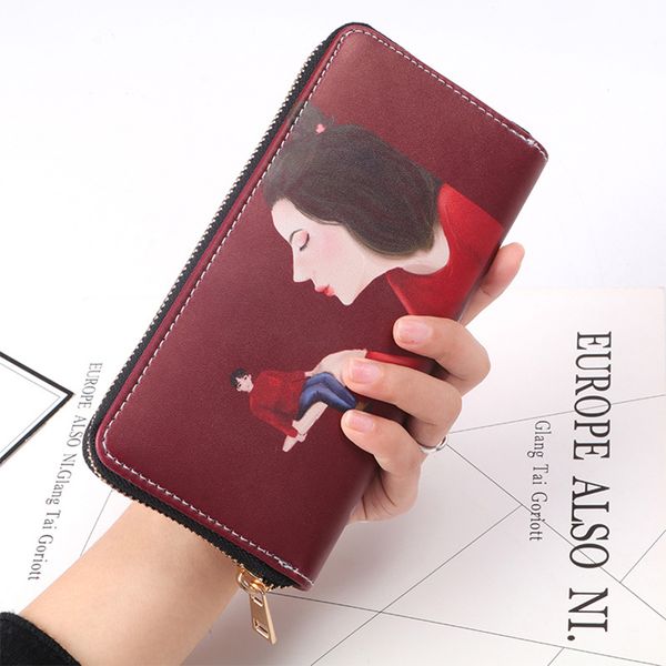 fashion women wallets printing long style multi-functional wallet purse pu leather female clutch card holder mobile phone bag, Red;black
fashion women wallets printing long style multi-functional wallet purse pu leather female clutch card holder mobile phone bag, Red;black