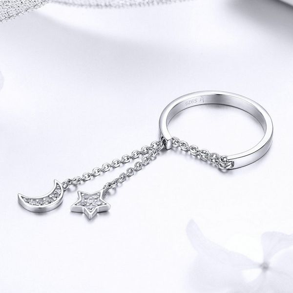 authentic 925 sterling silver moon and star link chain adjustable finger rings for women s925 2019 new design scr407 bamoer, Golden;silver
authentic 925 sterling silver moon and star link chain adjustable finger rings for women s925 2019 new design scr407 bamoer, Golden;silver