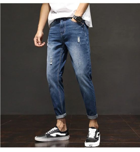 2020 new slim feet light blue dark blue men's pants designer fashion worn jeans trend micro elastic casual men's jeans
2020 new slim feet light blue dark blue men's pants designer fashion worn jeans trend micro elastic casual men's jeans