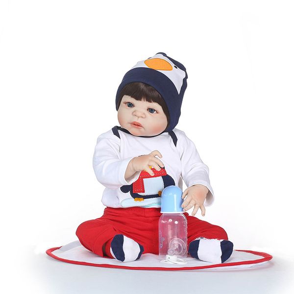 55cm lifelike silicone reborn baby menina alive 23'' newborn baby dolls full vinyl body kids playmates toys on birthday
55cm lifelike silicone reborn baby menina alive 23'' newborn baby dolls full vinyl body kids playmates toys on birthday