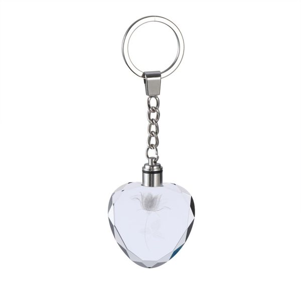 dazzling luminescent heart-shaped crystal led light keychain love heart key chain rose key ring (multicolor, Silver
dazzling luminescent heart-shaped crystal led light keychain love heart key chain rose key ring (multicolor, Silver